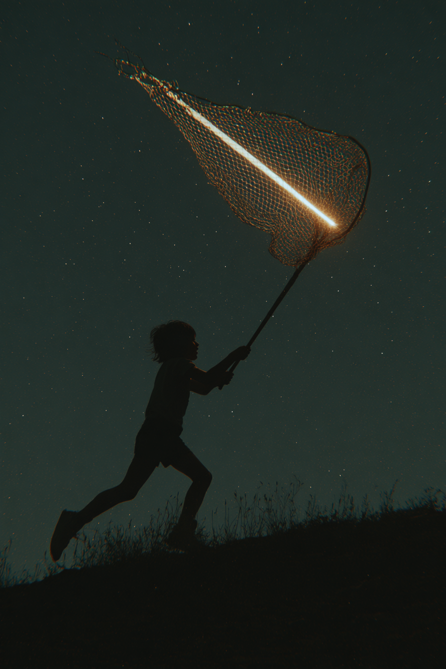 Child Catching a Shooting Star
