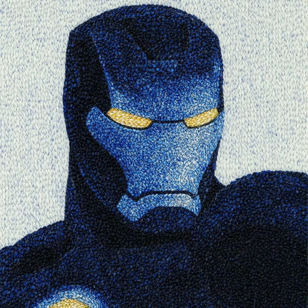 Knitted Iron Man