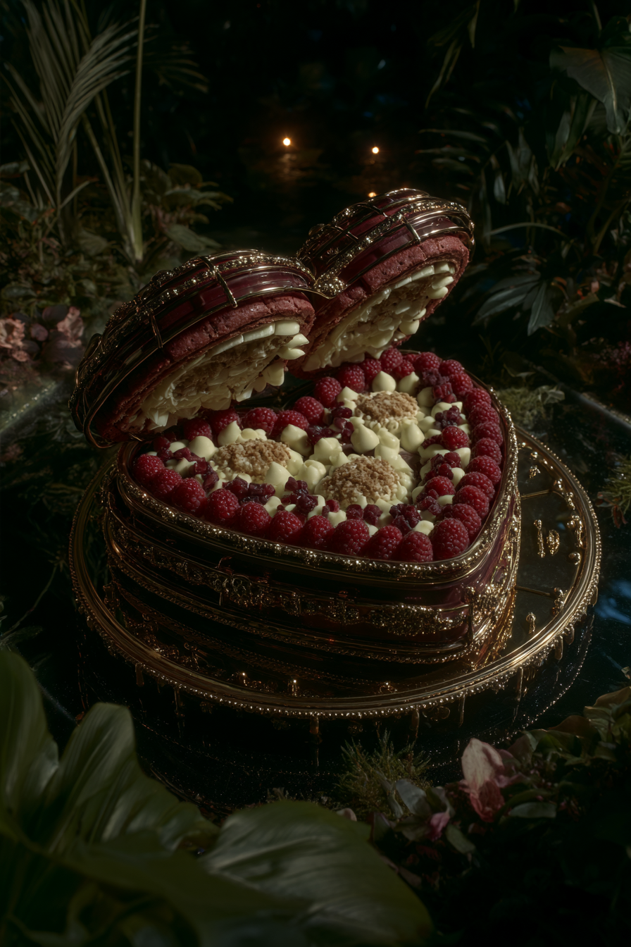 Dessertteller Herz des Waldes