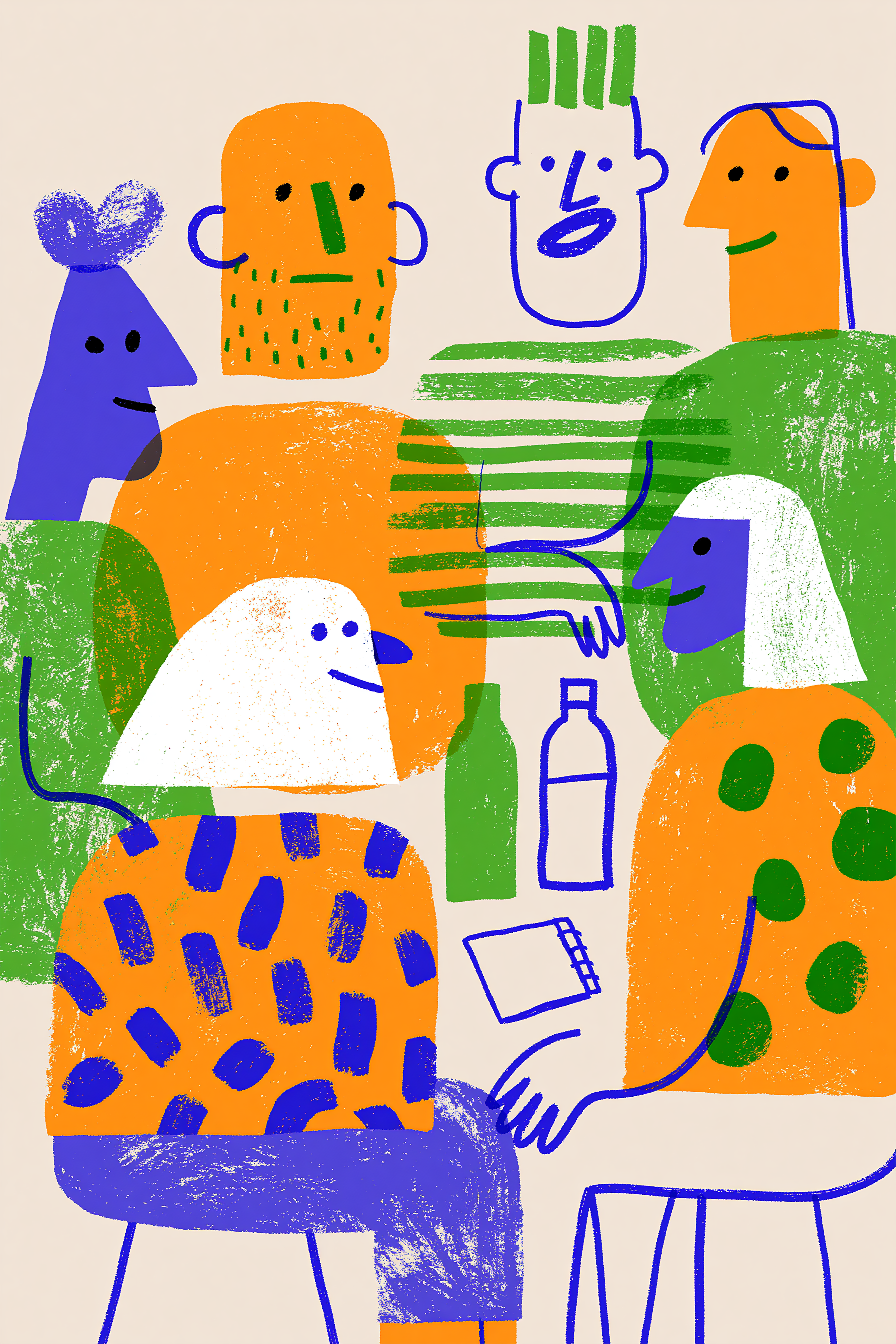 Minimalist Conversation Doodle