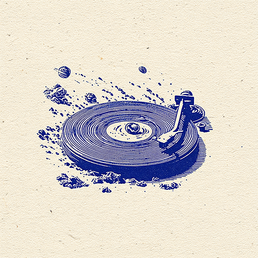 Vinyl Record of Planetary Orbits