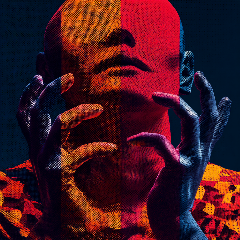 Pixelated Cybernetic Human