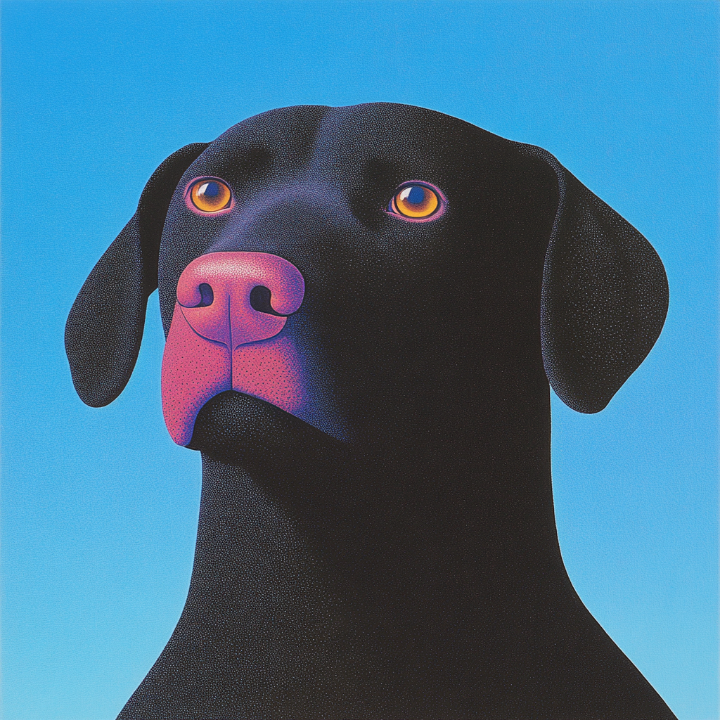 Highly Stylized Dog