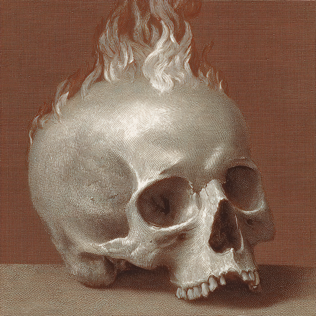 Flaming Skull