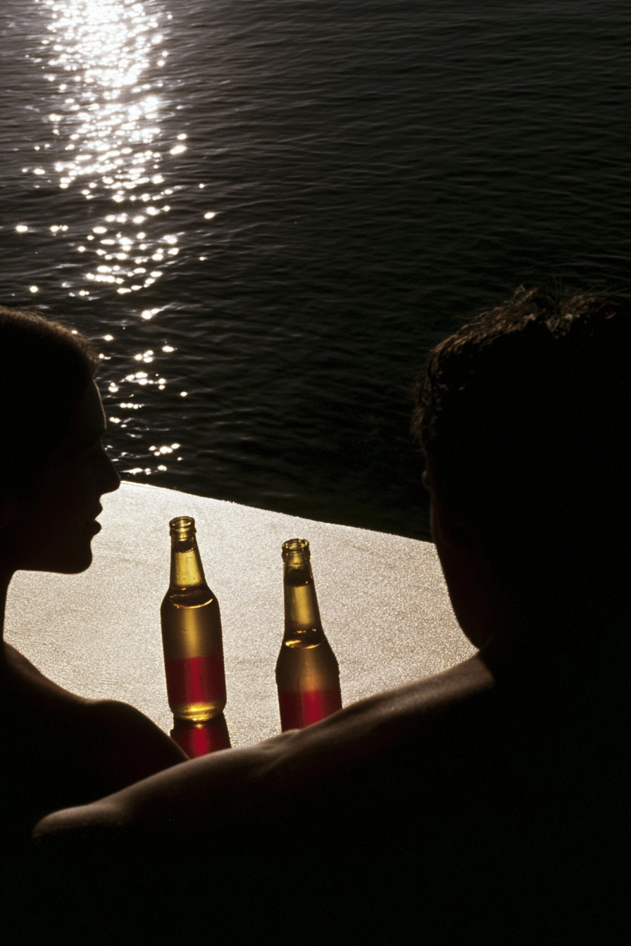 Young Couple Toasting on an Italian Riviera