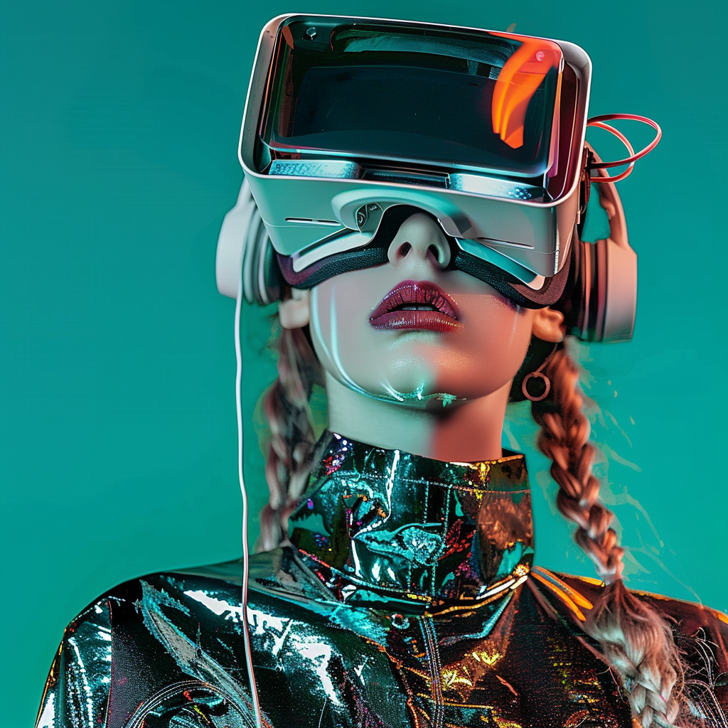 Mädchen mit VR-Brille