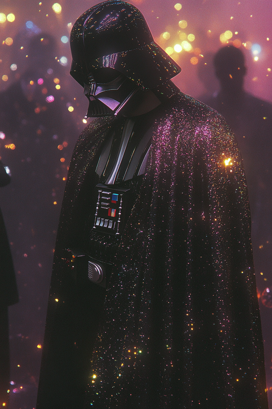 Darth Vader at a Pink Underground Rave