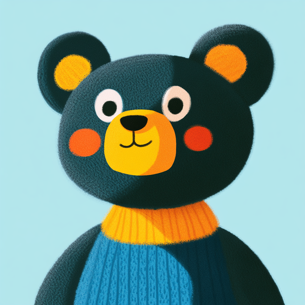 Teddybär vor klarem Hintergrund