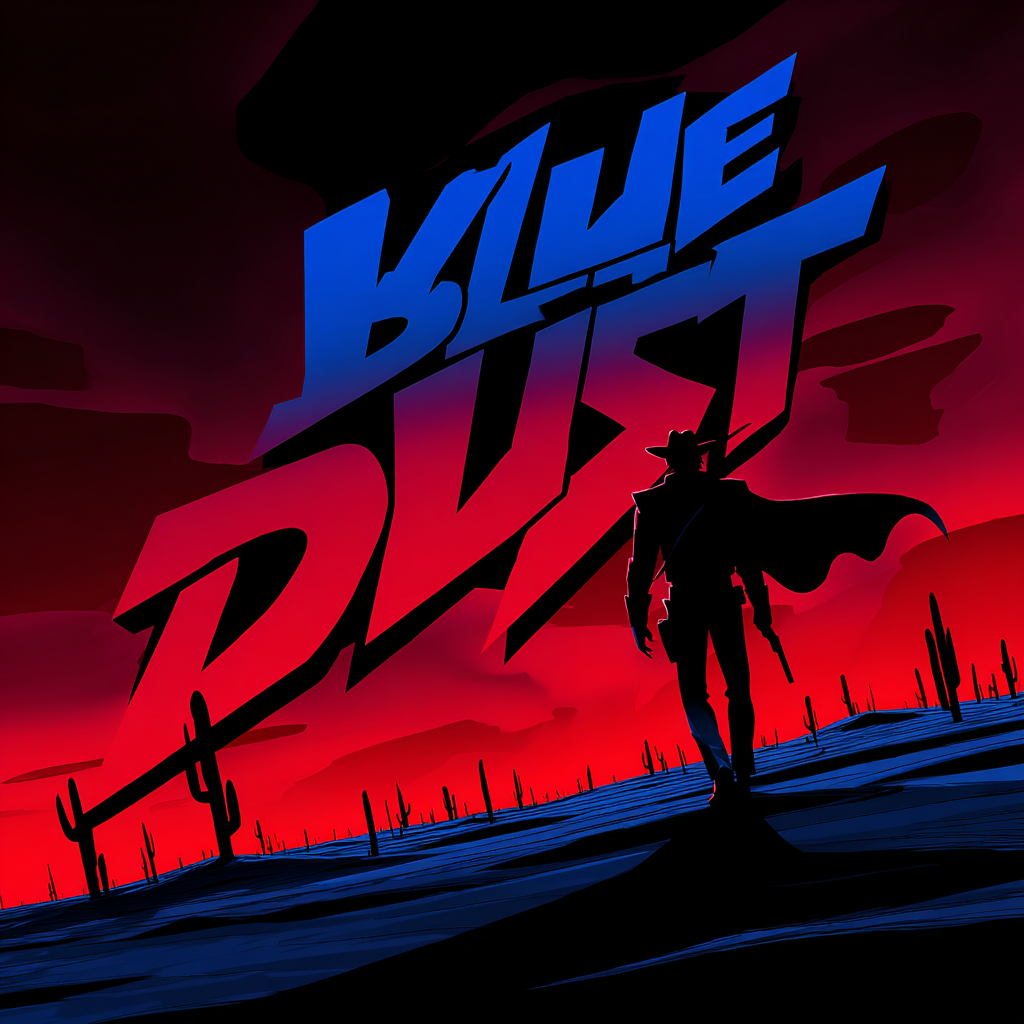 Blue Dust Gunslinger in an Electric Sandstorm