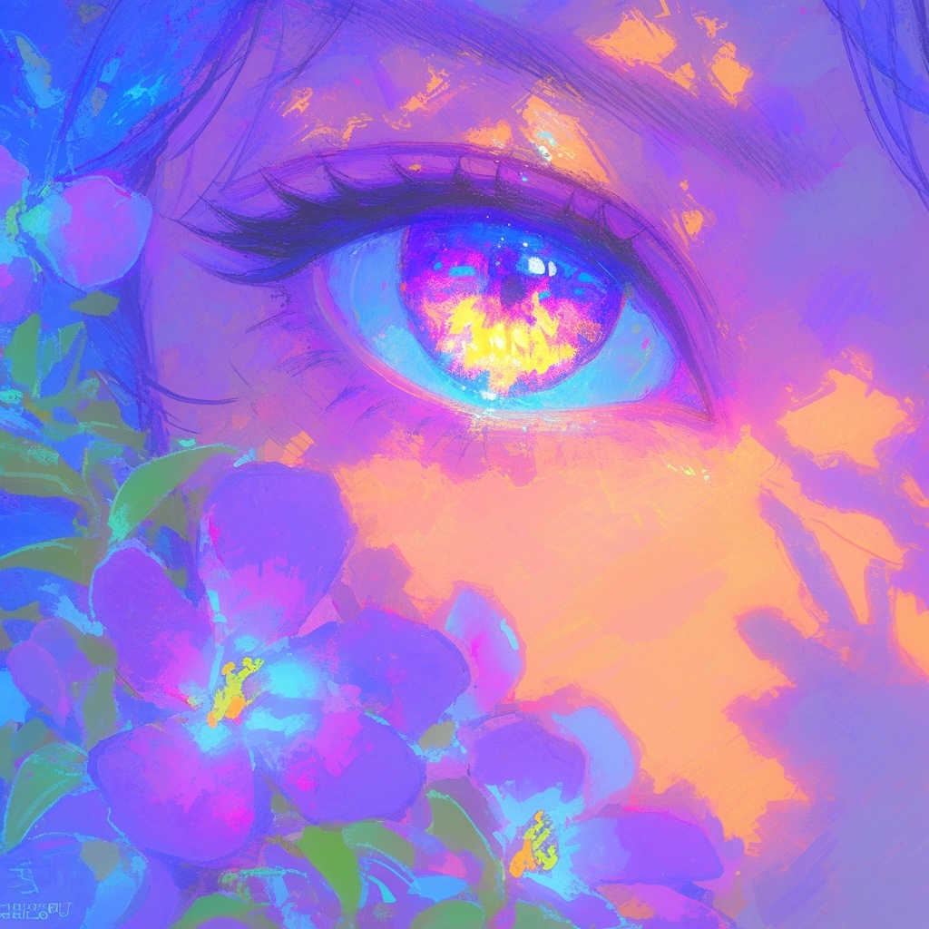 Ethereal Pastel Eye of Light