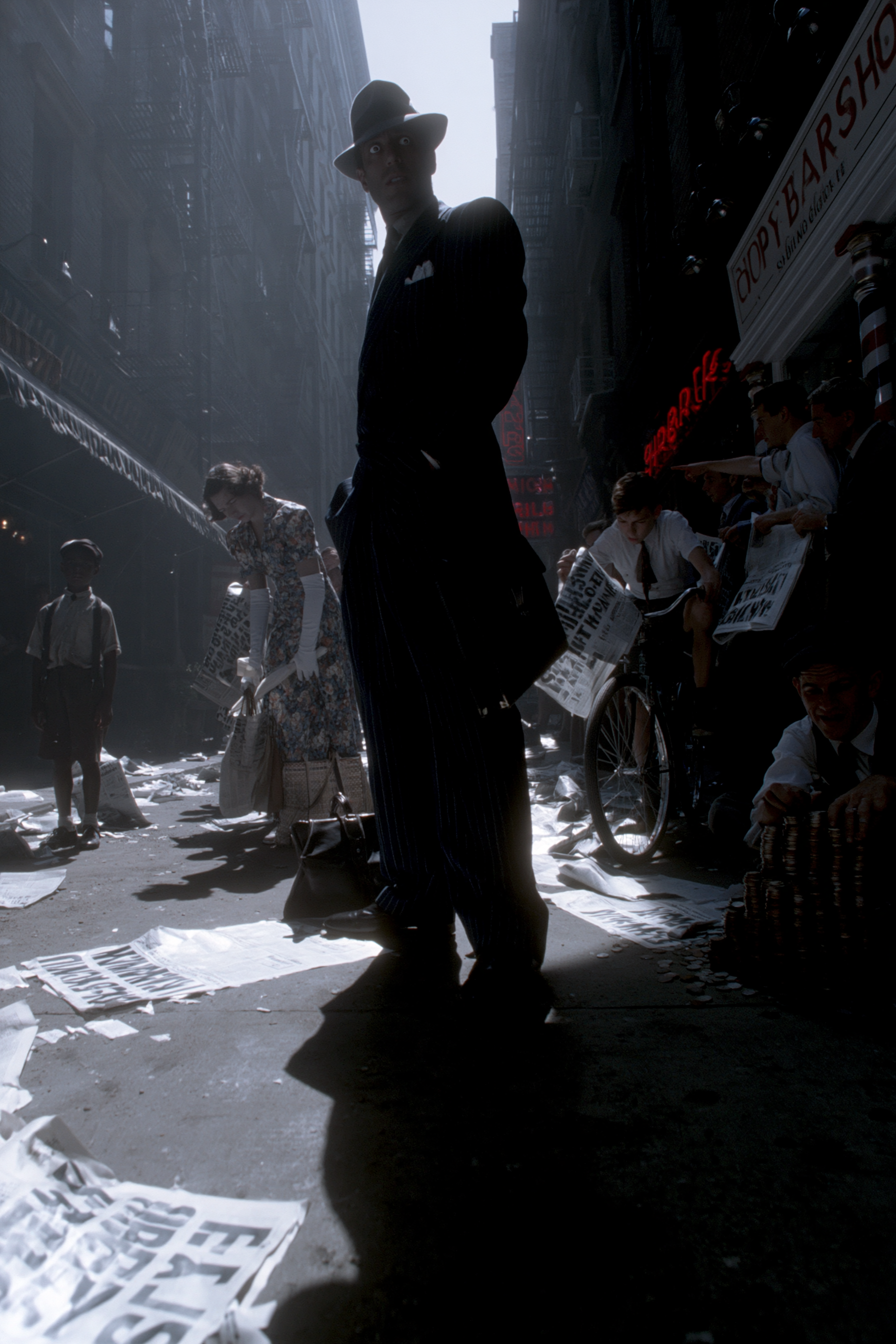 1947 Street Stunned by the Headlines