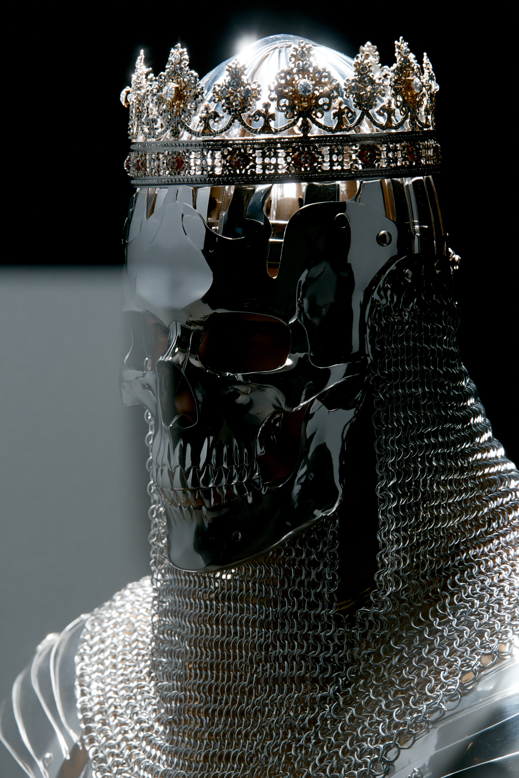 Skull-Masked Castle Knight in the Fog
