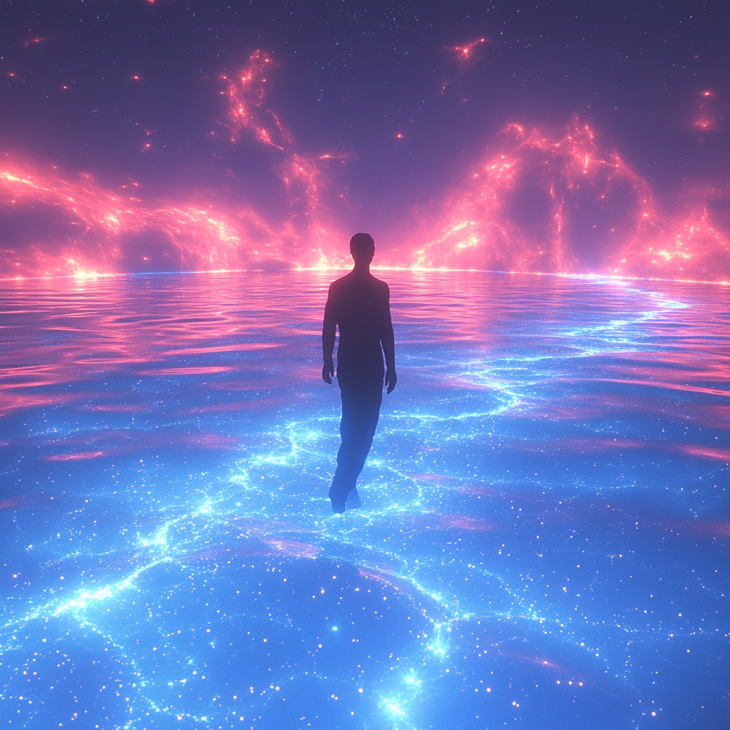 穿越宇宙玻璃海的旅人