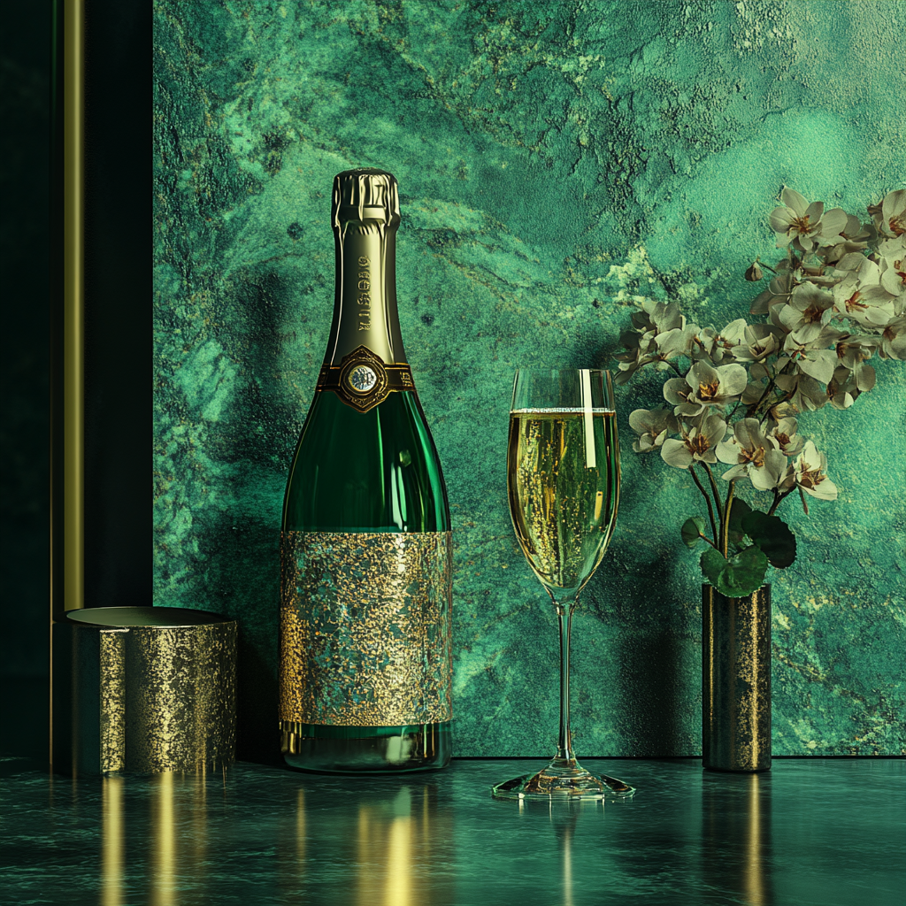 Luxury Champagne Magazine Cover