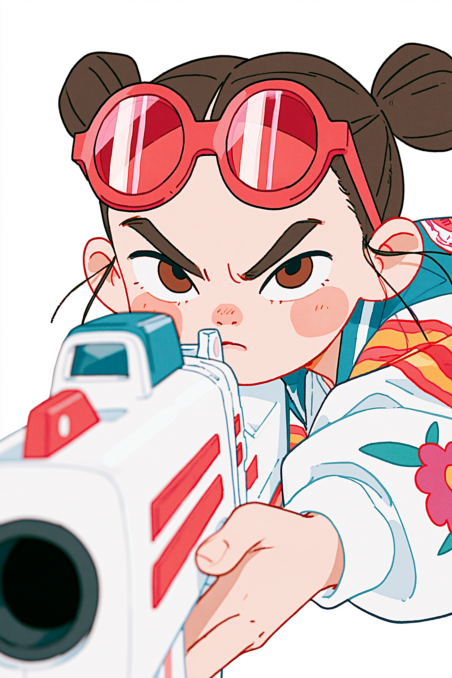 2010 Anime Girl, Retro Cyberpunk Screencap