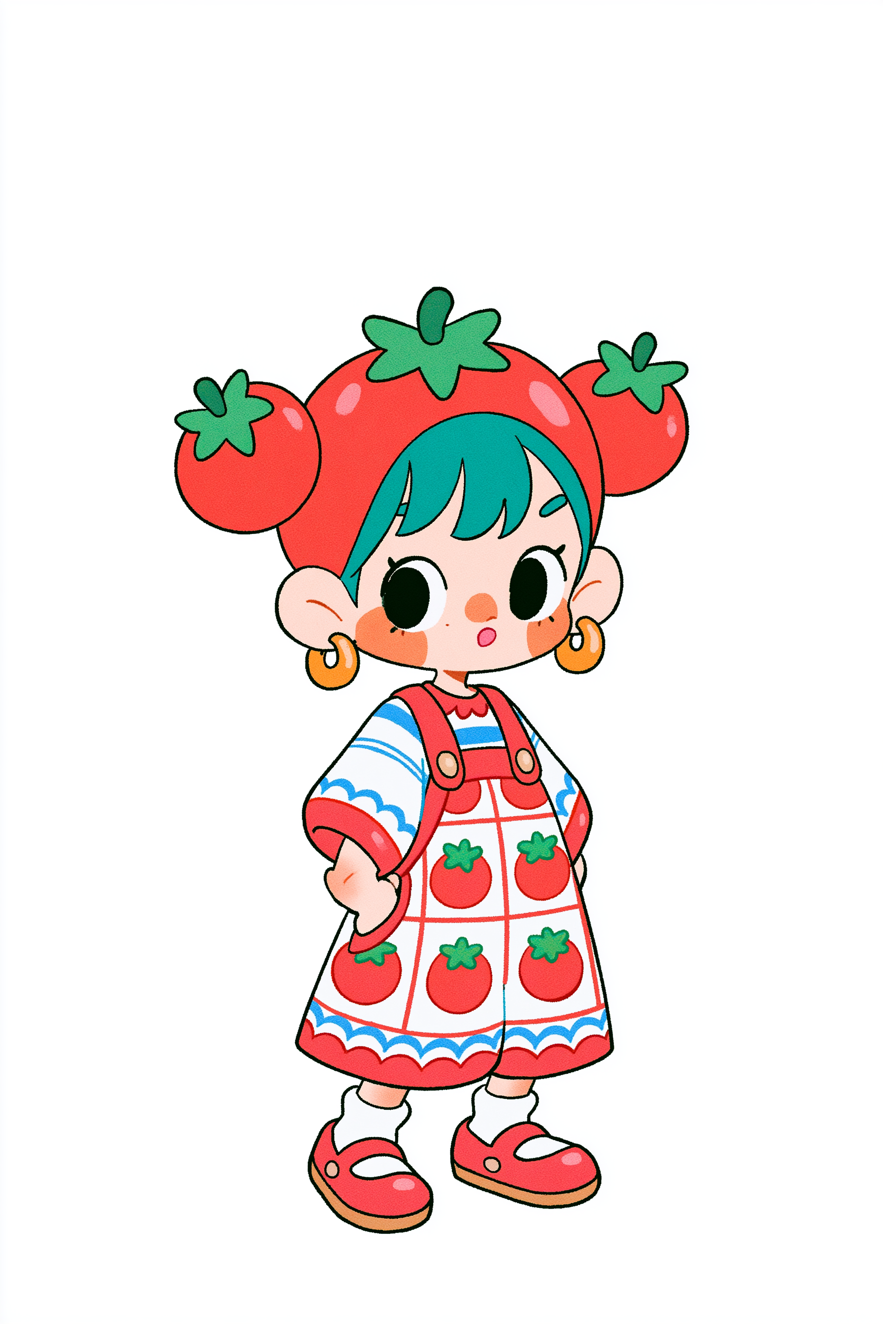 Fille tomate déformée brute