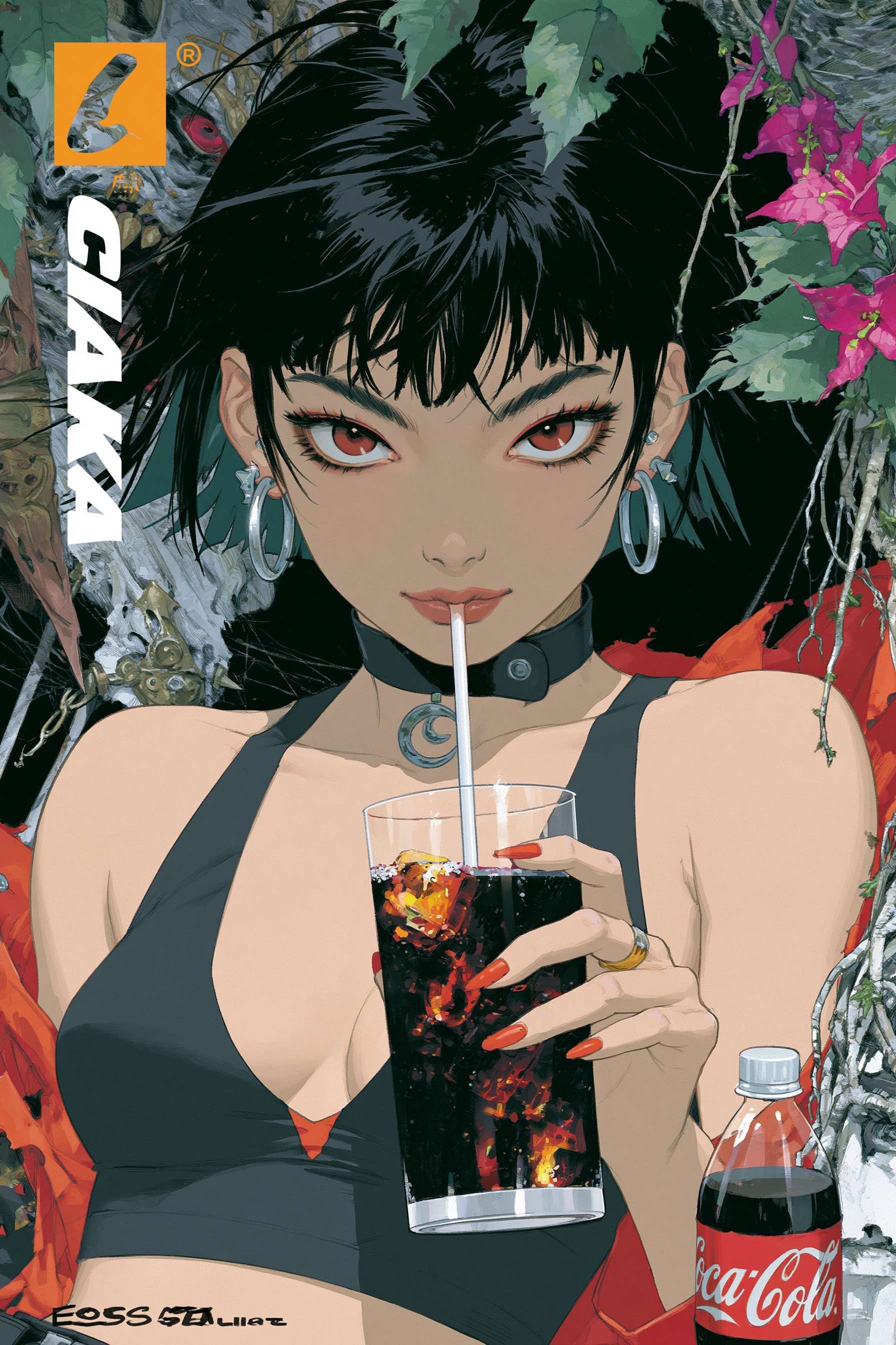 Sassy Woman Drinking Soda