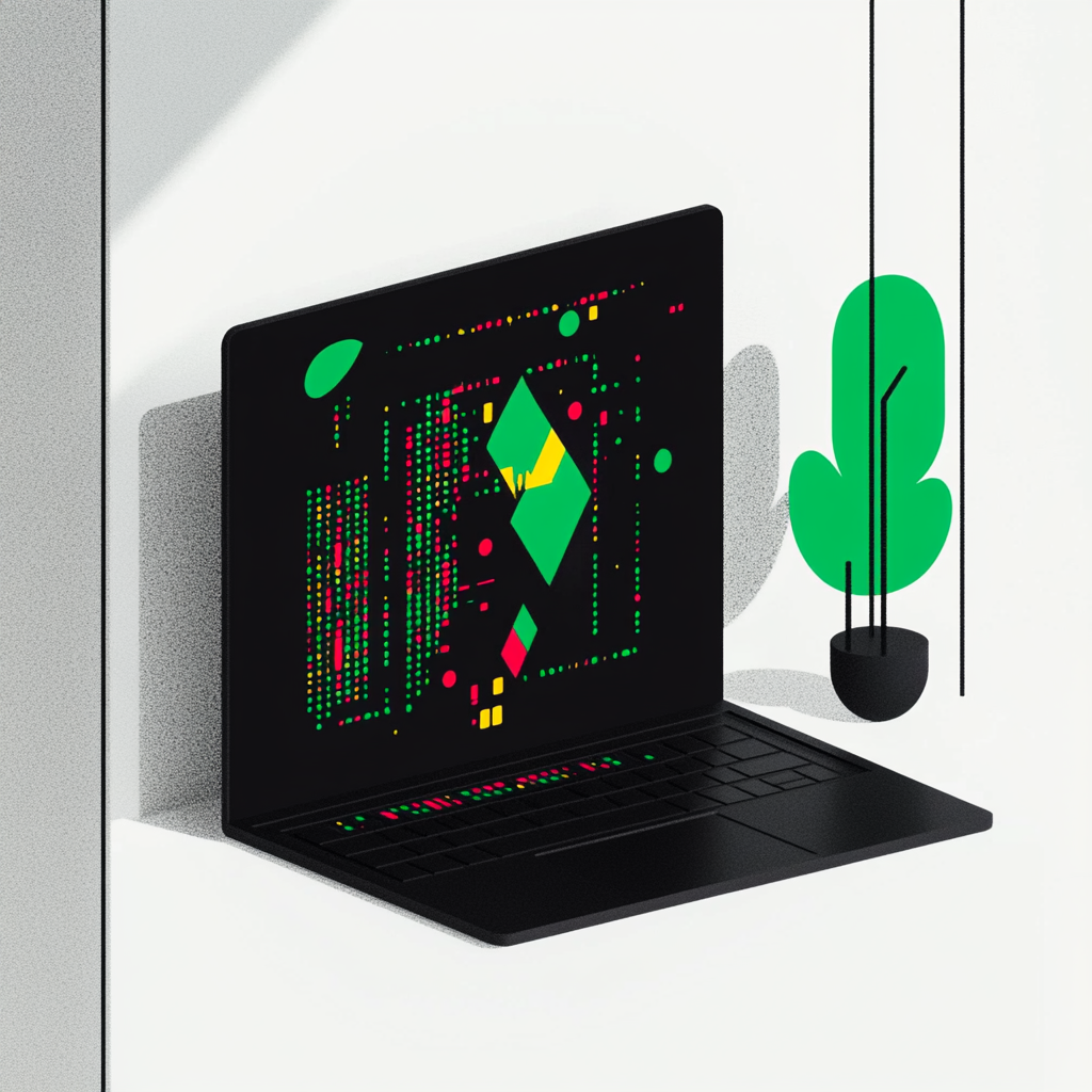 Programmer Coding on a Laptop