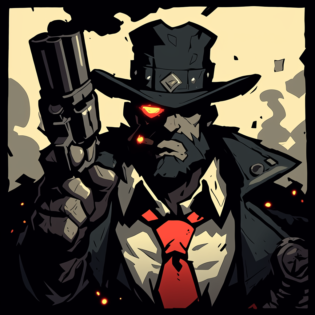 Psychic Noir Gunslinger in a Mobster Mansion