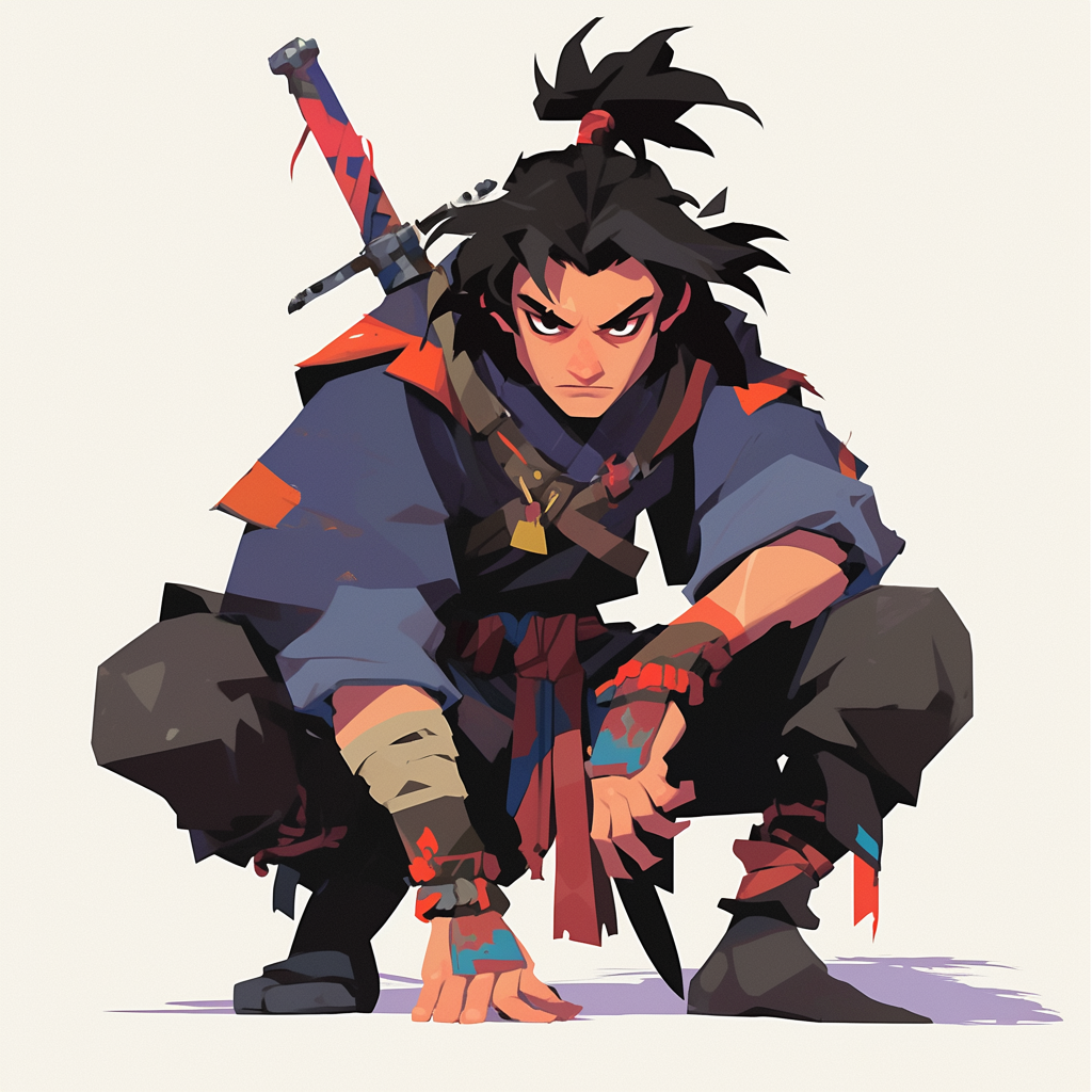 Anime Rogue with Twin Daggers