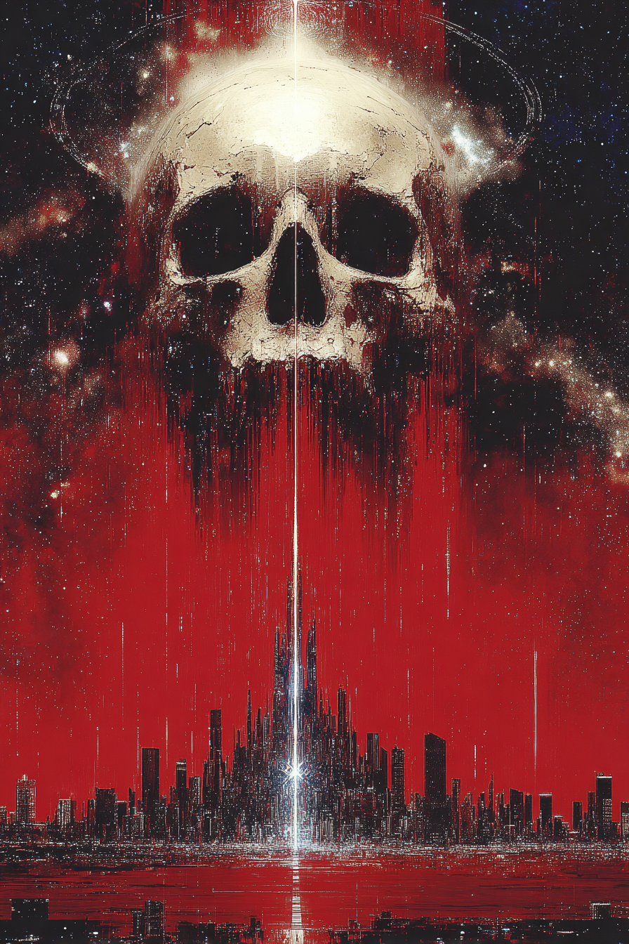 Infinite Tower of Metallic Skulls