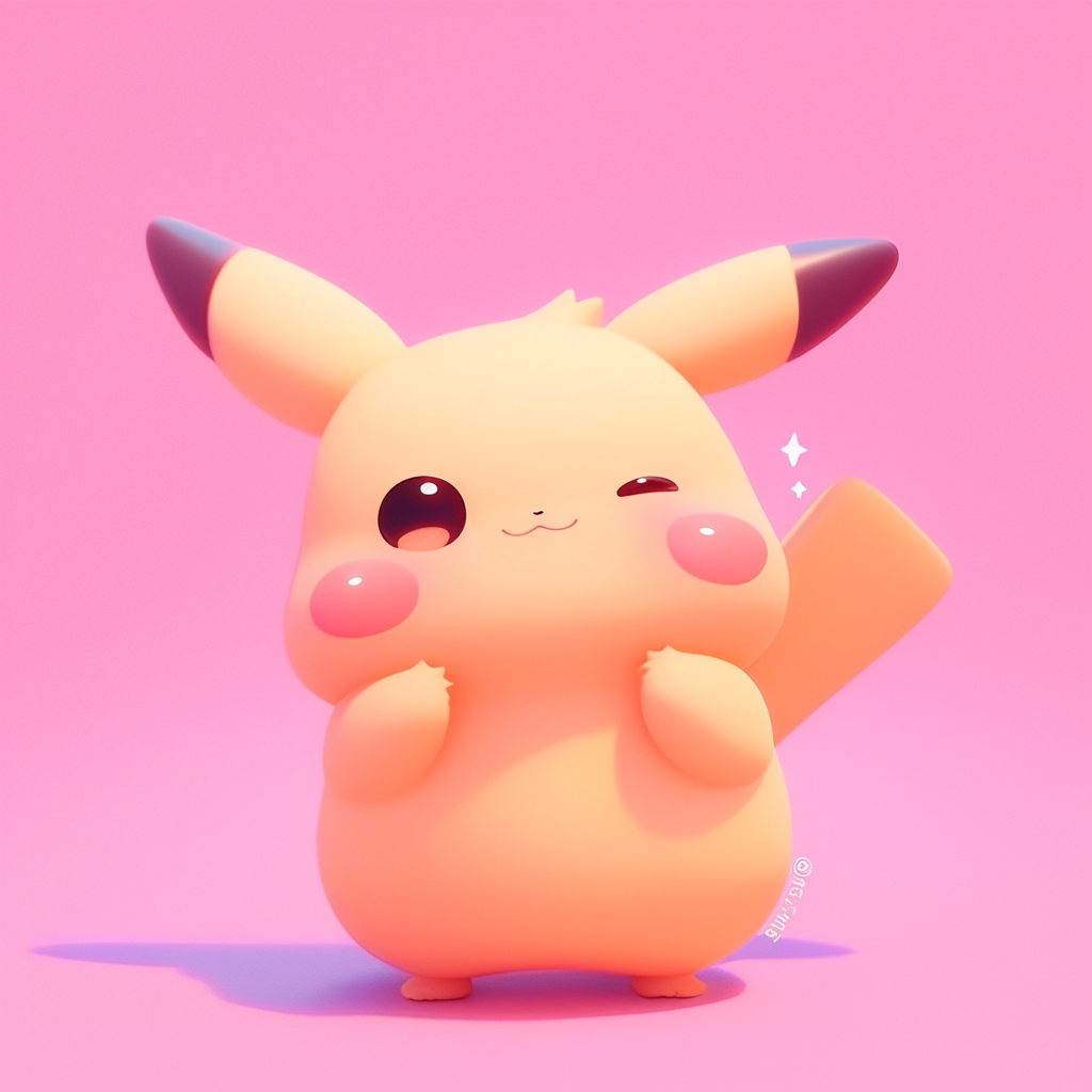Stylized Anime Pikachu