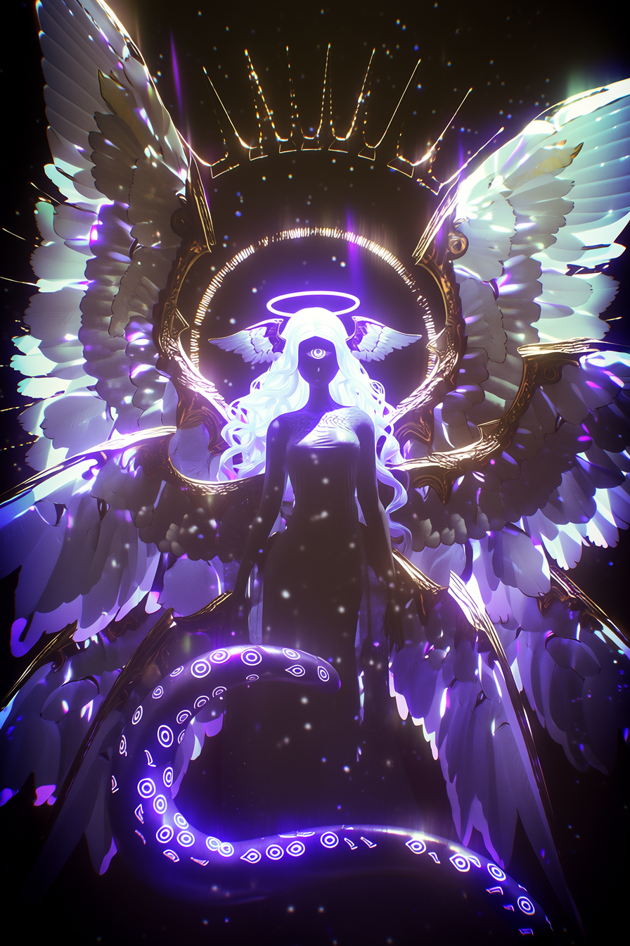 Six-Winged Angel with a Ring of Eyes