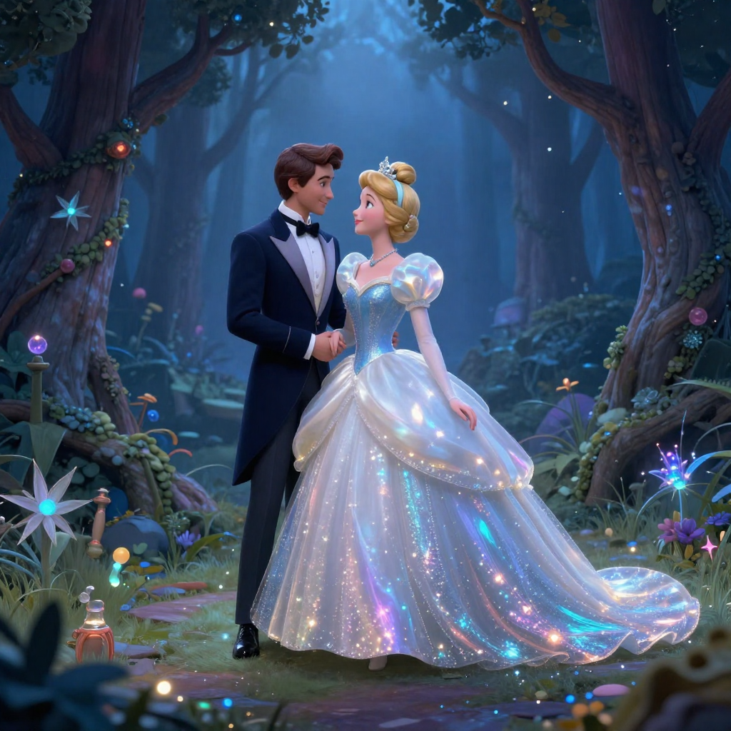 Thumbelina-Inspired Bioluminescent Fairy Wedding