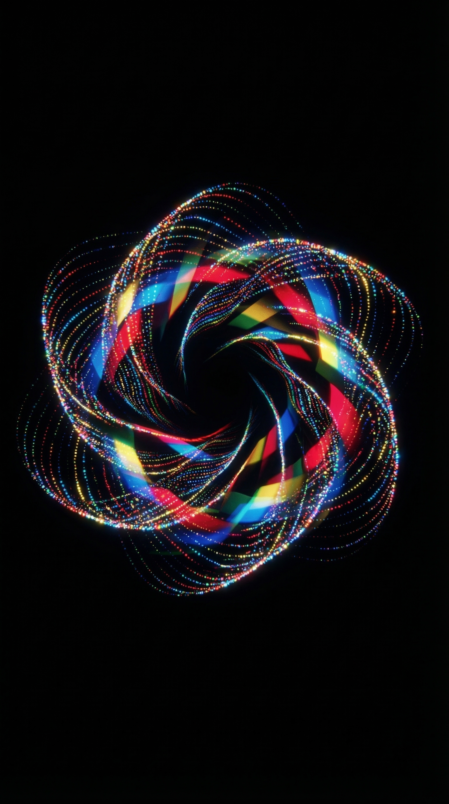 Ephemeral Flower of Flowing Light Dots