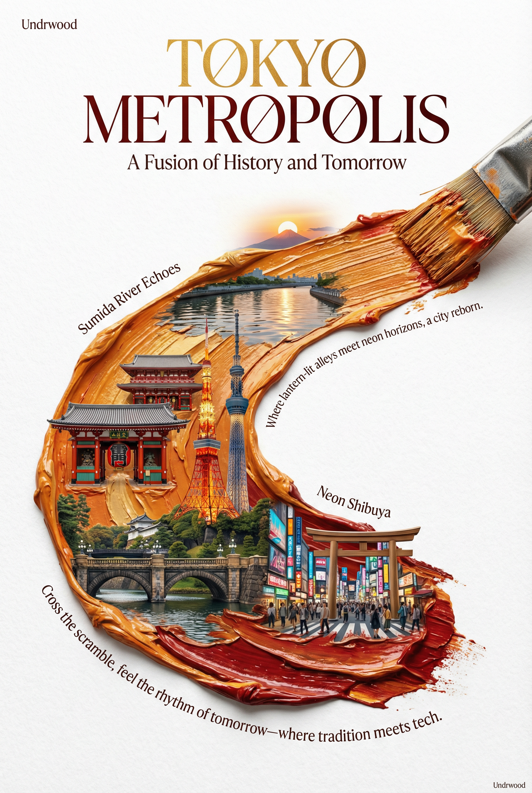 La métropole de Tokyo en micropaysage calligraphique