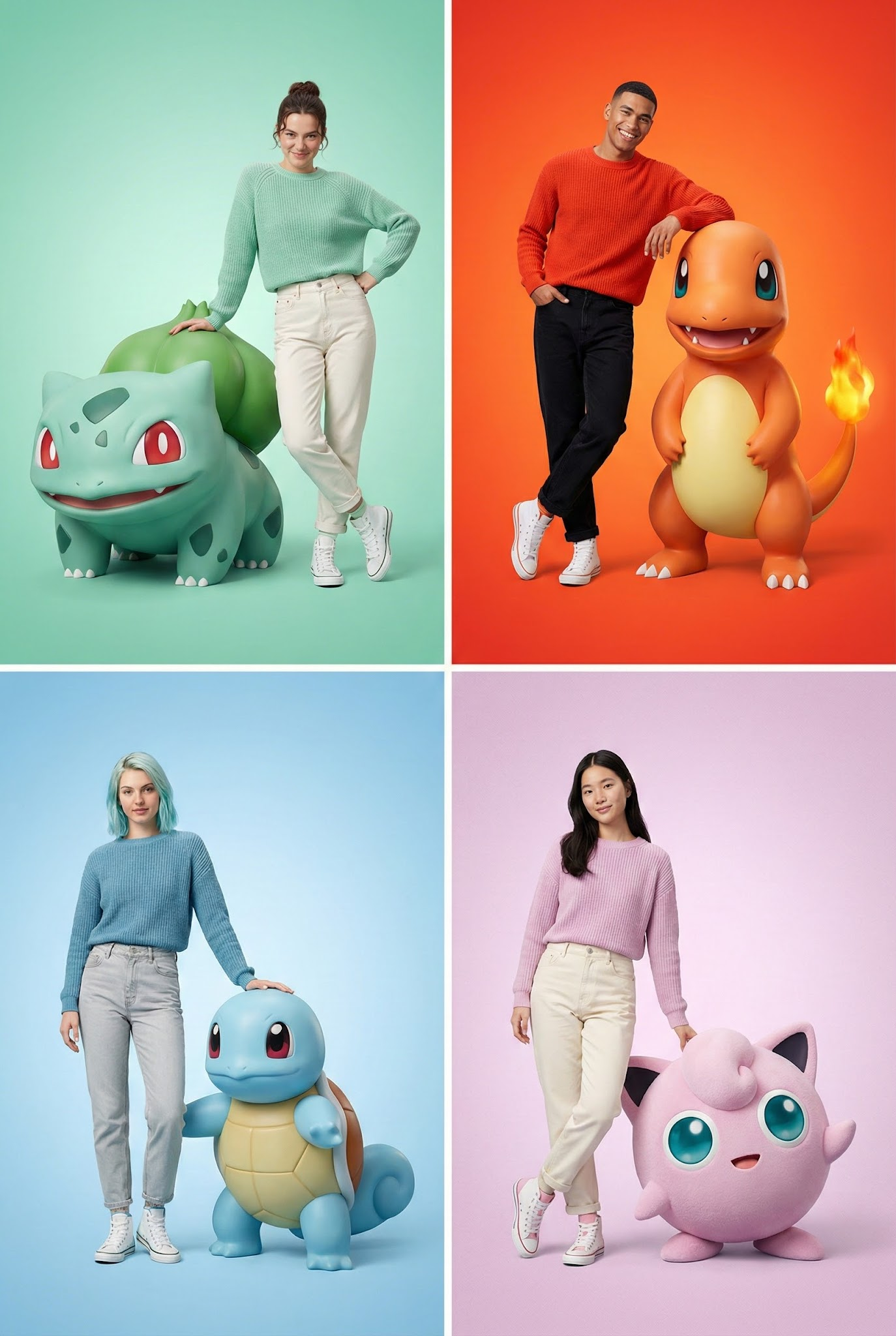 Giant Pokémon Fashion Studio Quartet
