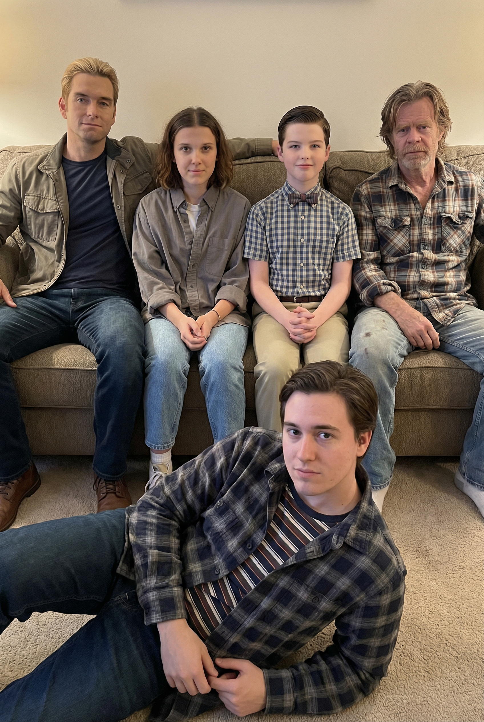 Casual Sofa Group with Four TV Characters