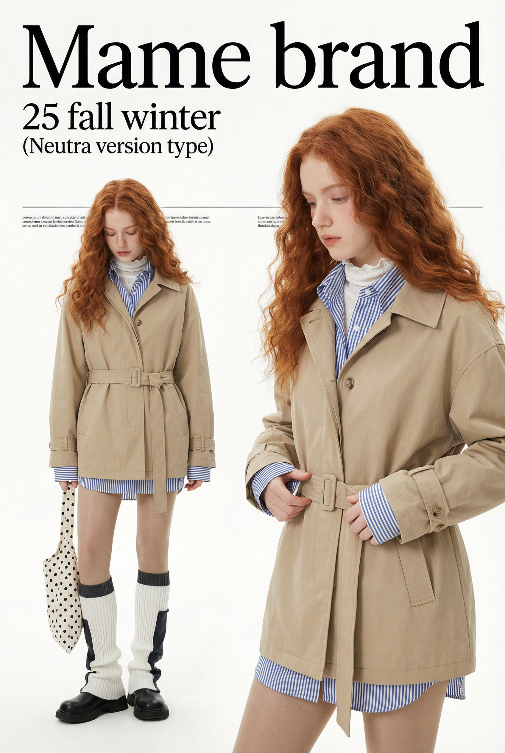 Copper-Haired Fall Fashion Editorial